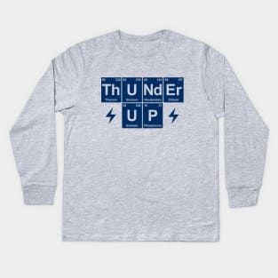 Thunder Up, Periodic Table - Orange Kids Long Sleeve T-Shirt